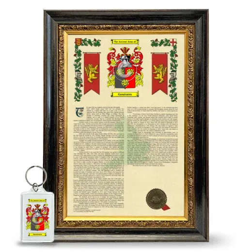 Greatorex Framed Armorial History and Keychain - Heirloom