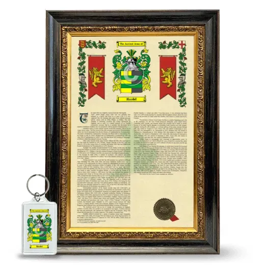 Hardel Framed Armorial History and Keychain - Heirloom