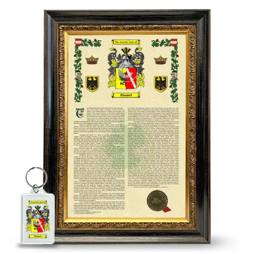 Himmel Framed Armorial History and Keychain - Heirloom