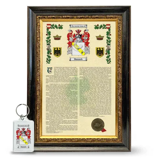 Hummels Framed Armorial History and Keychain - Heirloom