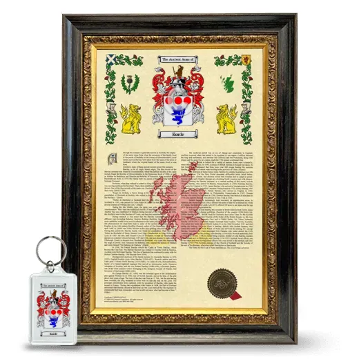 Korde Framed Armorial History and Keychain - Heirloom
