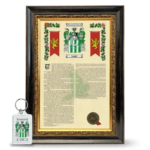 Langfy Framed Armorial History and Keychain - Heirloom