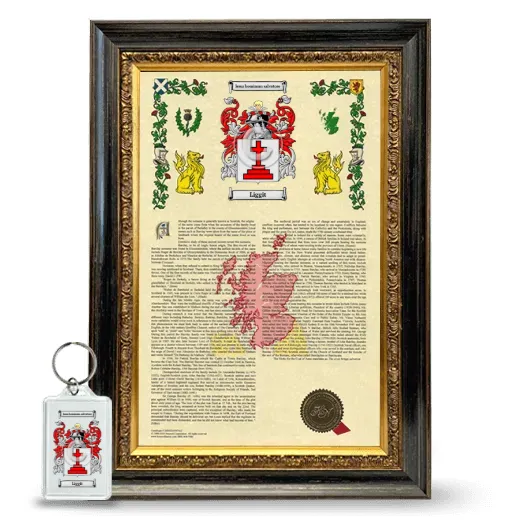 Liggit Framed Armorial History and Keychain - Heirloom