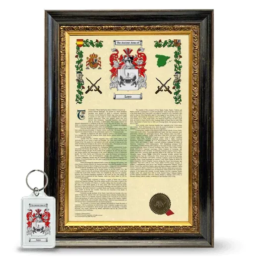 Loyo Framed Armorial History and Keychain - Heirloom