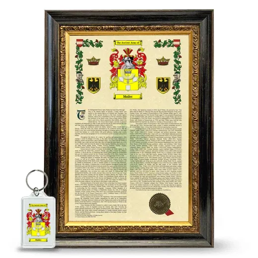 Mailer Framed Armorial History and Keychain - Heirloom