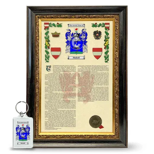 Markolf Framed Armorial History and Keychain - Heirloom