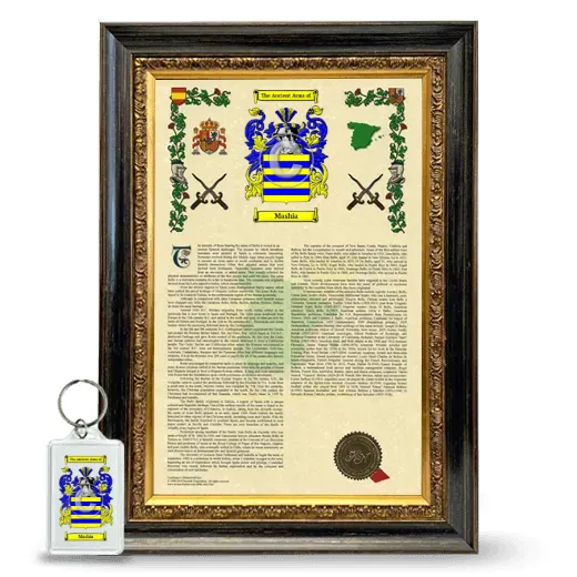 Mashia Framed Armorial History and Keychain - Heirloom