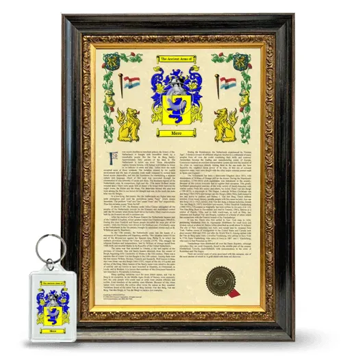 Mere Framed Armorial History and Keychain - Heirloom