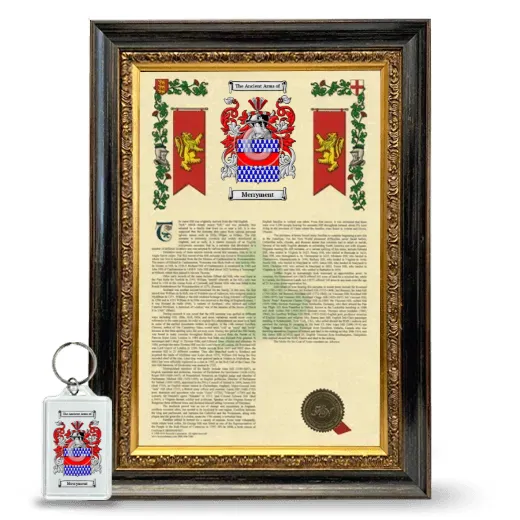 Merryment Framed Armorial History and Keychain - Heirloom