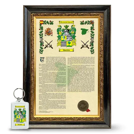 Morabito Framed Armorial History and Keychain - Heirloom