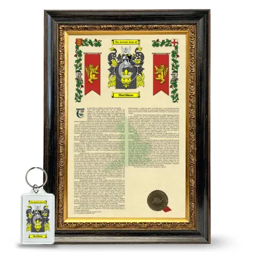 Morthlane Framed Armorial History and Keychain - Heirloom