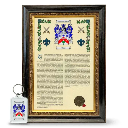 Orme Framed Armorial History and Keychain - Heirloom