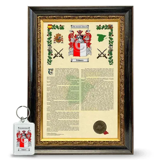 Palmers Framed Armorial History and Keychain - Heirloom