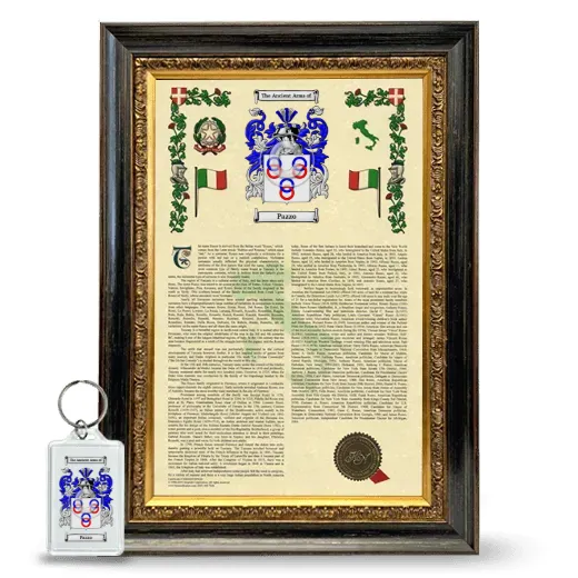 Pazzo Framed Armorial History and Keychain - Heirloom