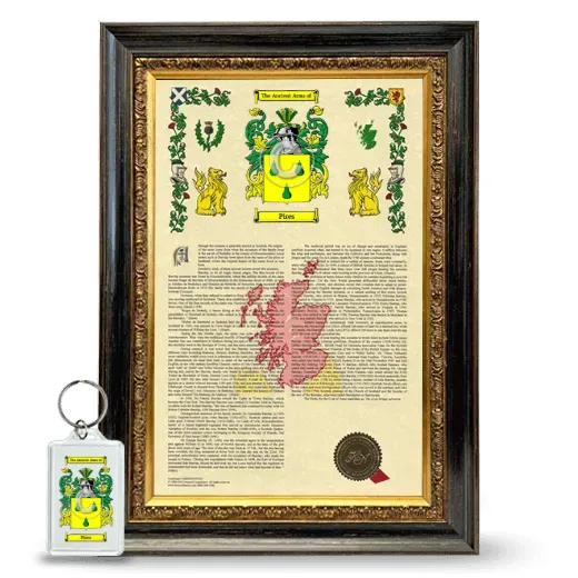 Pires Framed Armorial History and Keychain - Heirloom