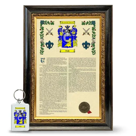Prole Framed Armorial History and Keychain - Heirloom