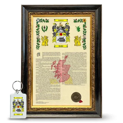 Reekie Framed Armorial History and Keychain - Heirloom