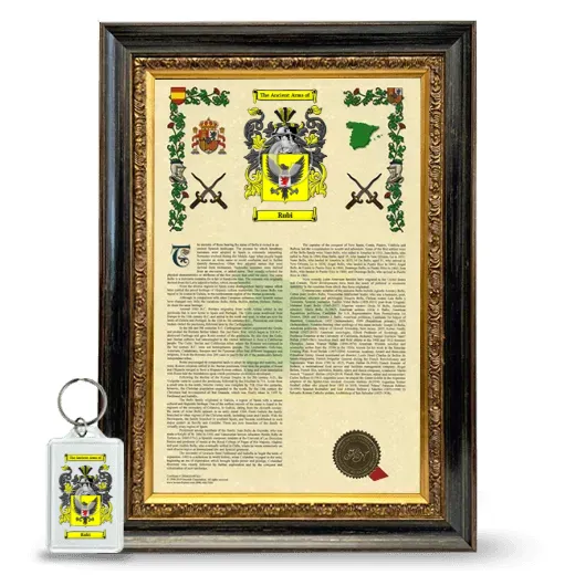 Rubi Framed Armorial History and Keychain - Heirloom