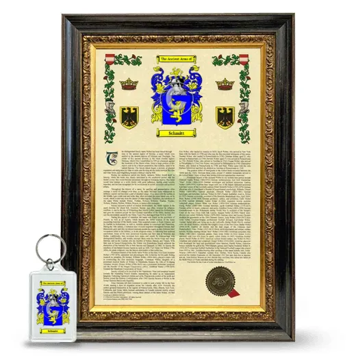 Schmitt Framed Armorial History and Keychain - Heirloom