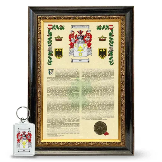 Sell Framed Armorial History and Keychain - Heirloom