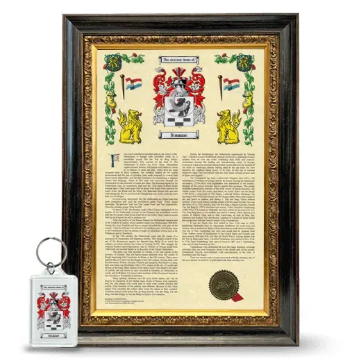 Stamme Framed Armorial History and Keychain - Heirloom