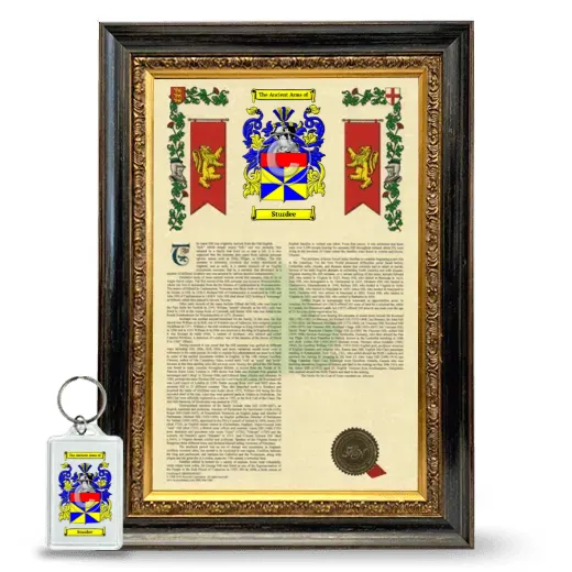 Sturdee Framed Armorial History and Keychain - Heirloom