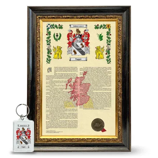 Tagget Framed Armorial History and Keychain - Heirloom