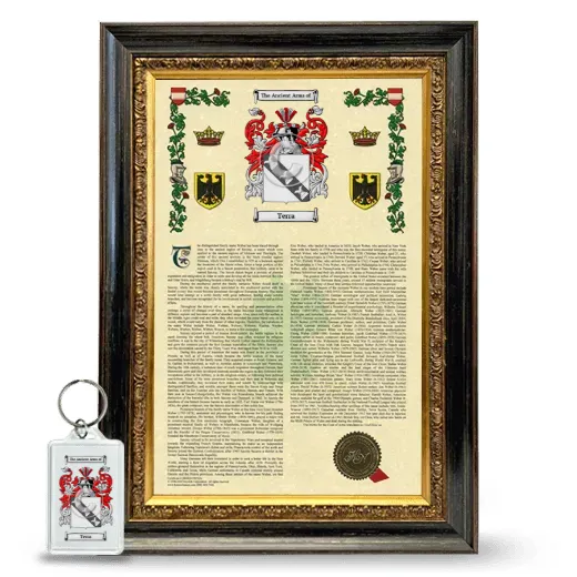 Terra Framed Armorial History and Keychain - Heirloom