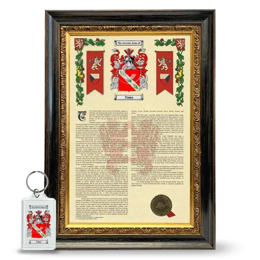 Toma Framed Armorial History and Keychain - Heirloom