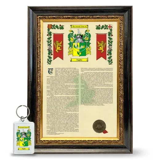 Topler Framed Armorial History and Keychain - Heirloom
