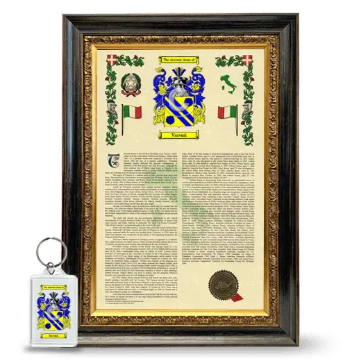 Varvari Framed Armorial History and Keychain - Heirloom