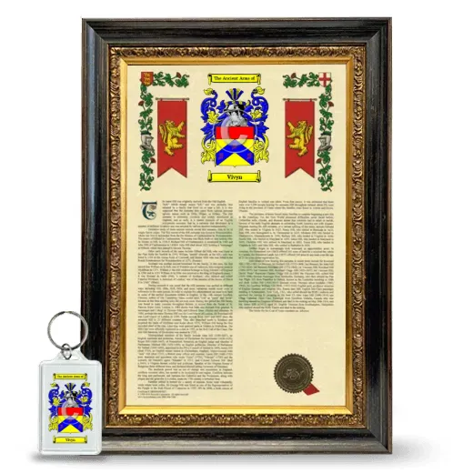 Vivyn Framed Armorial History and Keychain - Heirloom