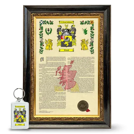 Weard Framed Armorial History and Keychain - Heirloom