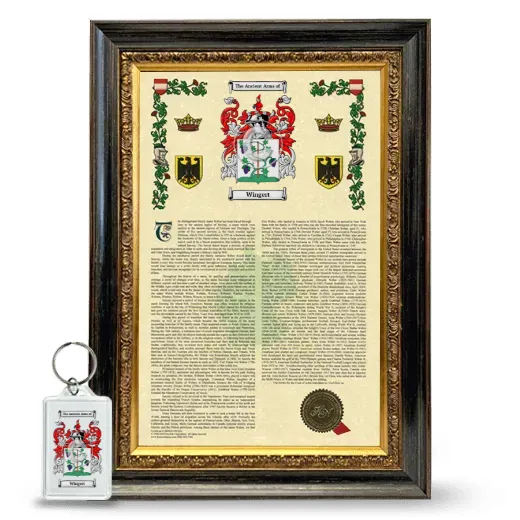 Wingert Framed Armorial History and Keychain - Heirloom