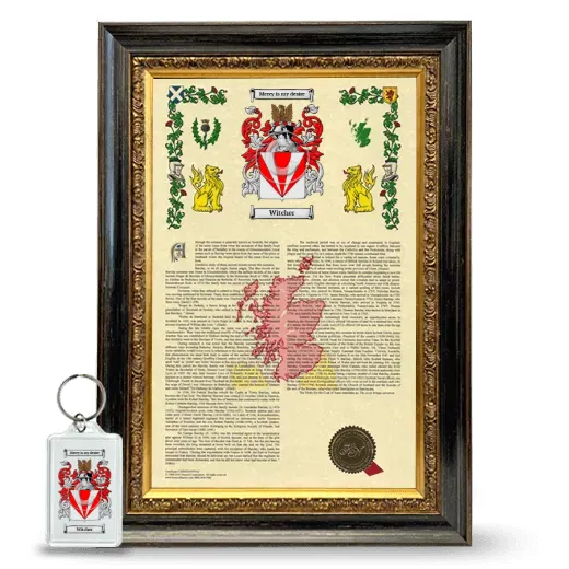 Witcher Framed Armorial History and Keychain - Heirloom
