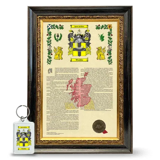 Wraithe Framed Armorial History and Keychain - Heirloom