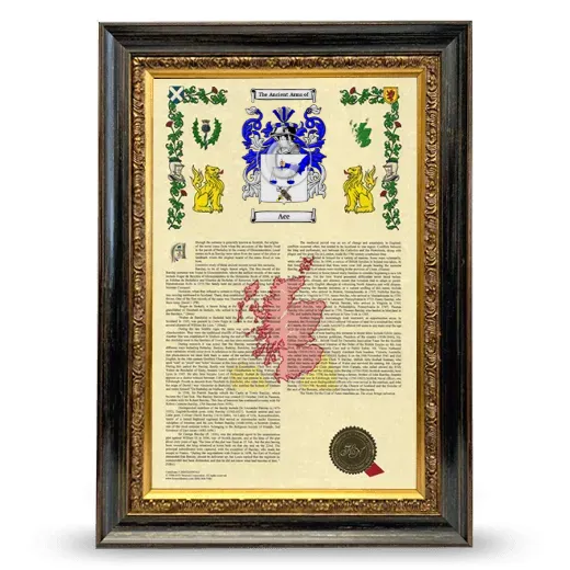 Ace Armorial History Framed - Heirloom
