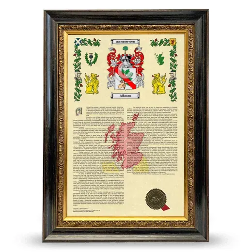 Aikman Armorial History Framed - Heirloom