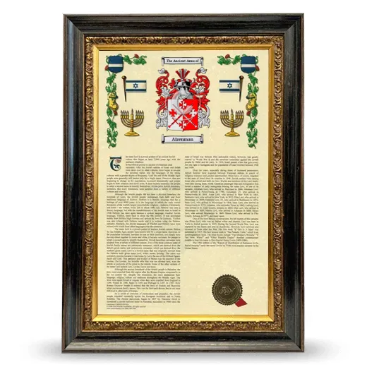 Aizenman Armorial History Framed - Heirloom