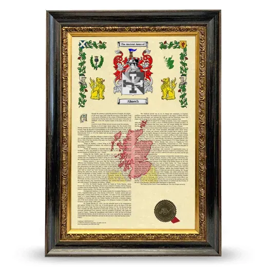 Almech Armorial History Framed - Heirloom