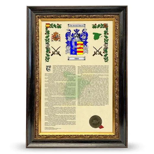 Ansa Armorial History Framed - Heirloom