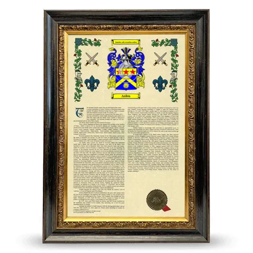 Arden Armorial History Framed - Heirloom