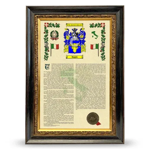 Baggio Armorial History Framed - Heirloom
