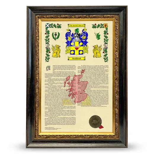 Bankhead Armorial History Framed - Heirloom