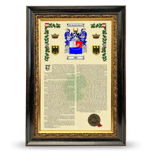 Bibi Armorial History Framed - Heirloom