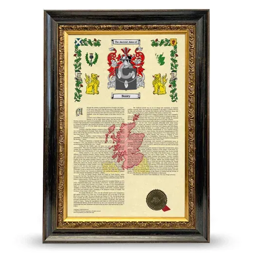 Bunty Armorial History Framed - Heirloom