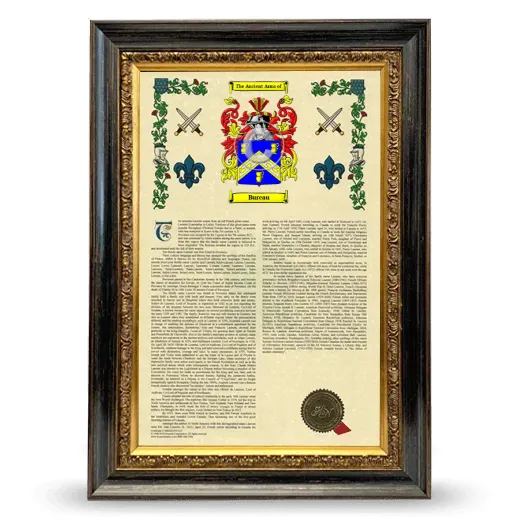 Bureau Armorial History Framed - Heirloom