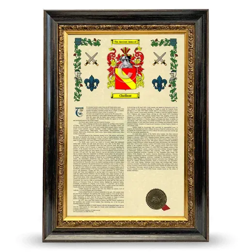 Challant Armorial History Framed - Heirloom