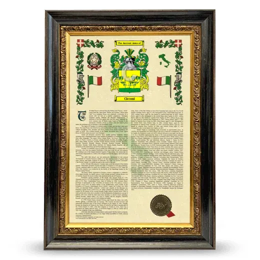 Cicconi Armorial History Framed - Heirloom