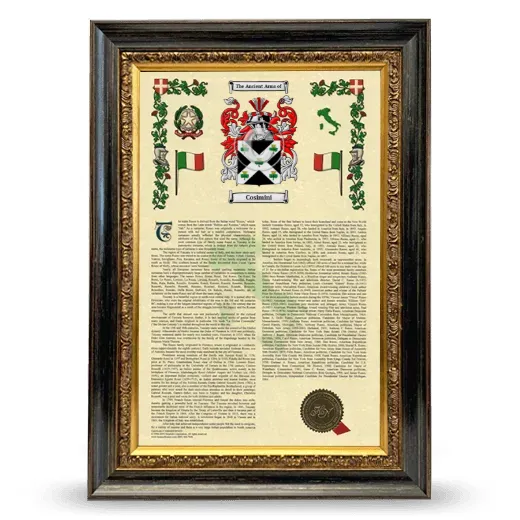 Cosimini Armorial History Framed - Heirloom